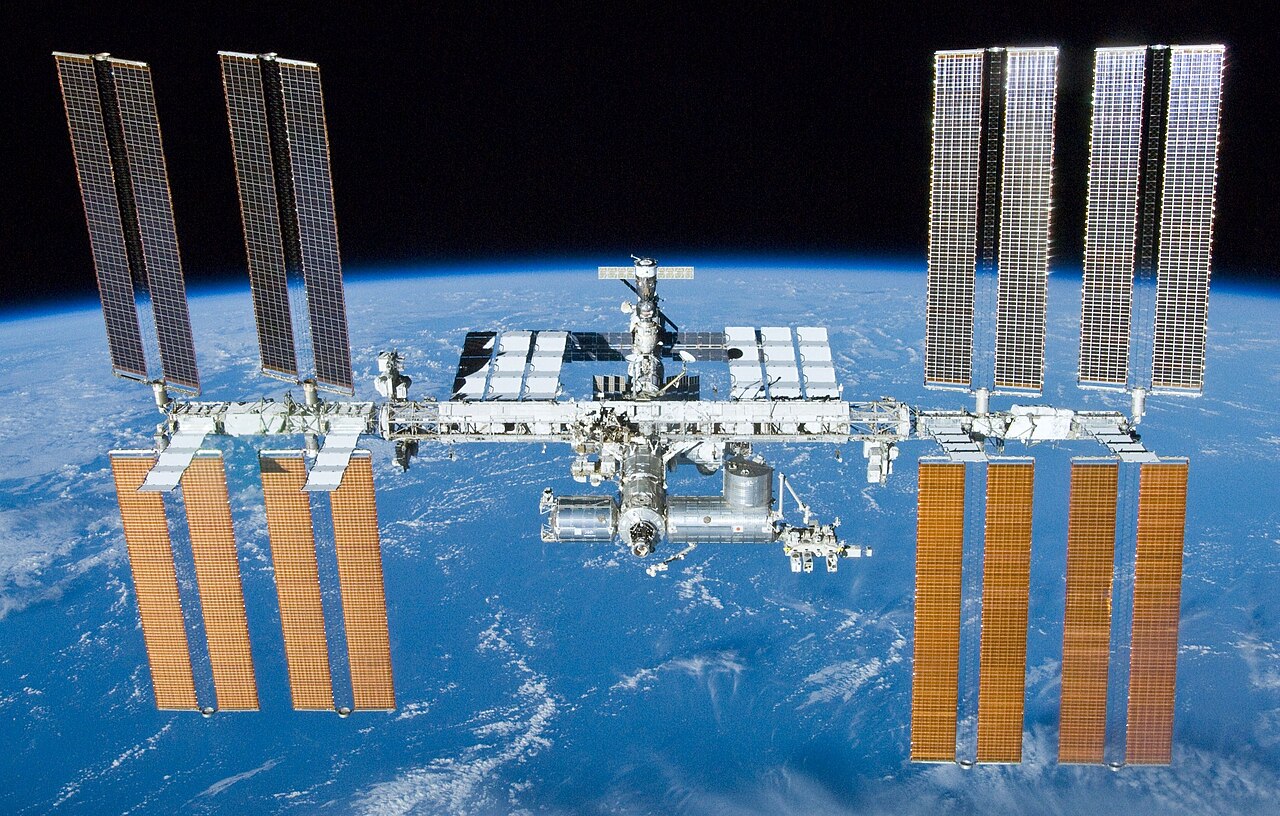 International Space Station photographed from Space Shuttle Atlantis, 2010. Credit: NASA